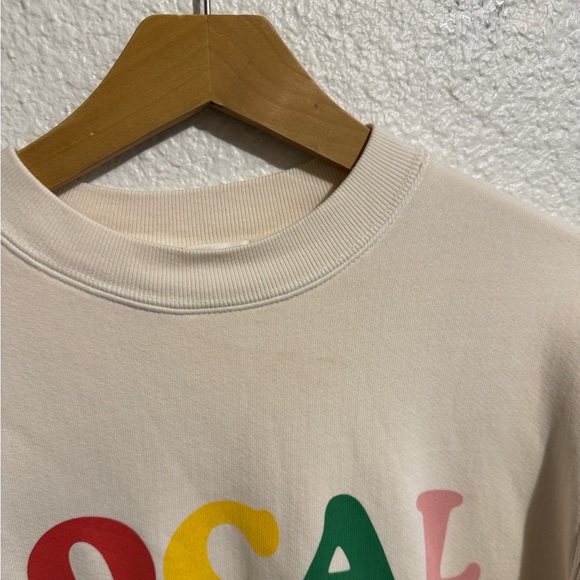 RARE Madhappy Local Optimist Graphic Pullover Crewneck Sweatshirt Unisex Size XS - Picture 2 of 7